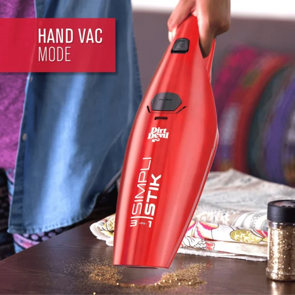 Dirt Devil SimpliStik Lightweight Corded Bagless Stick Vacuum - Image 3