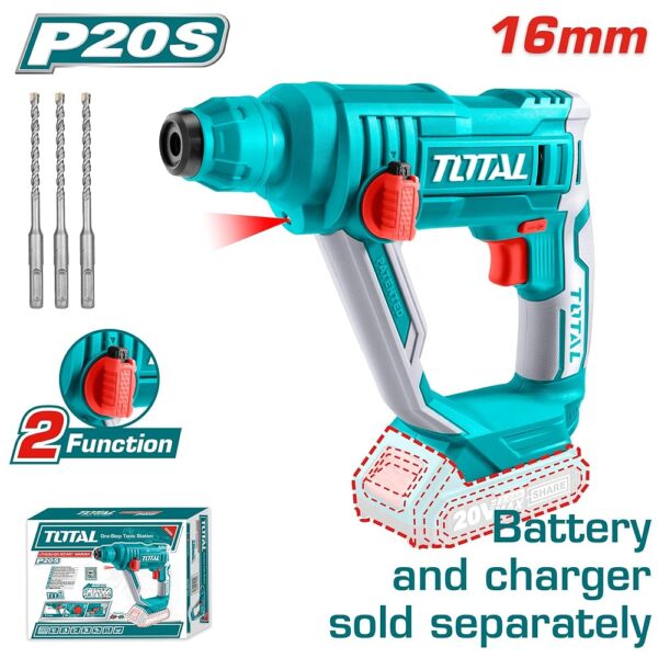TOTAL LITHIUM-ION ROTARY HAMMER P20S