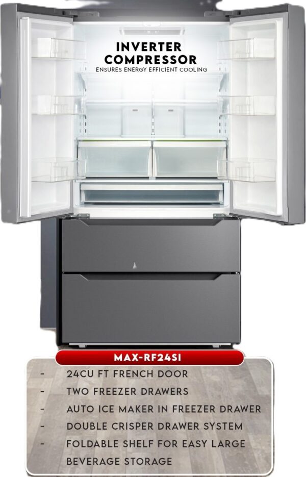 Maxsonic 24 Cu. Ft. Refrigerator - Image 2
