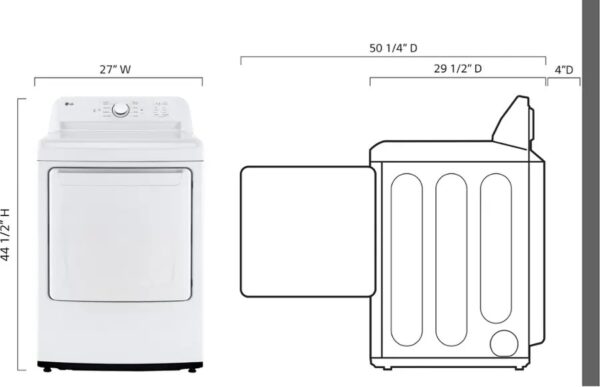 LG - 4.1 Cu. Ft. High-Efficiency Top Load Washer with TurboDrum Technology - Image 2