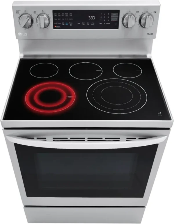 LG - 6.3 Cu. Ft. Smart Freestanding Electric Stove - Image 3