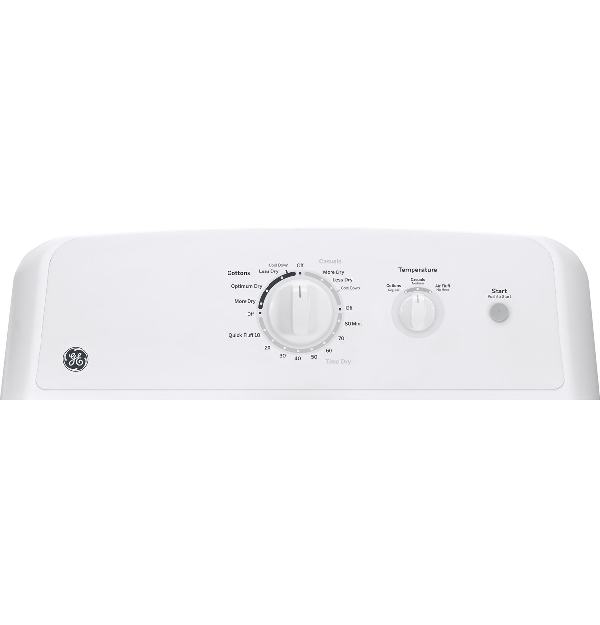 GE 6.2 cu. ft. Capacity Electric Dryer - Image 2